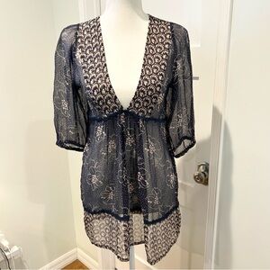 Anthropologie x Lux Sheer Boho Blouse